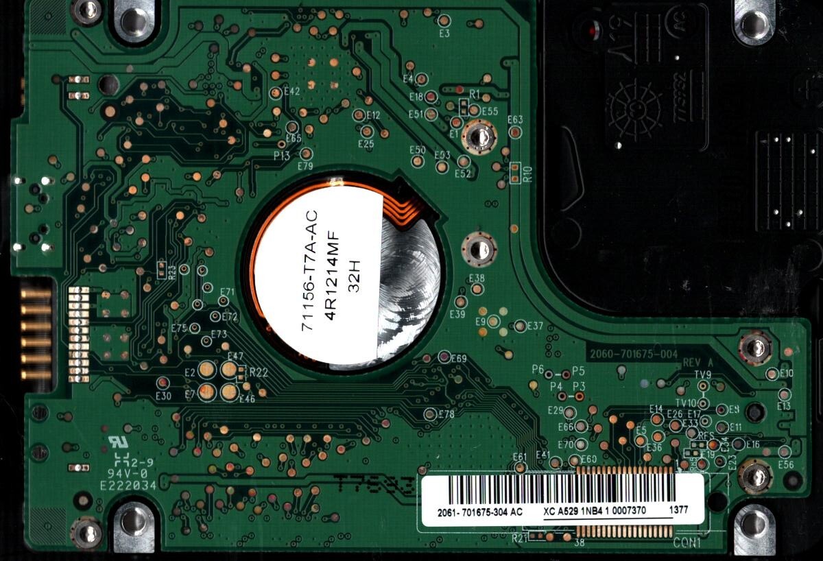 WD10TMVV-11BG7S0 S/N: WX41A DCM: HBBVJBNN WESTERN DIGITAL 1TB THAILAND MAR 2011 - Image 2