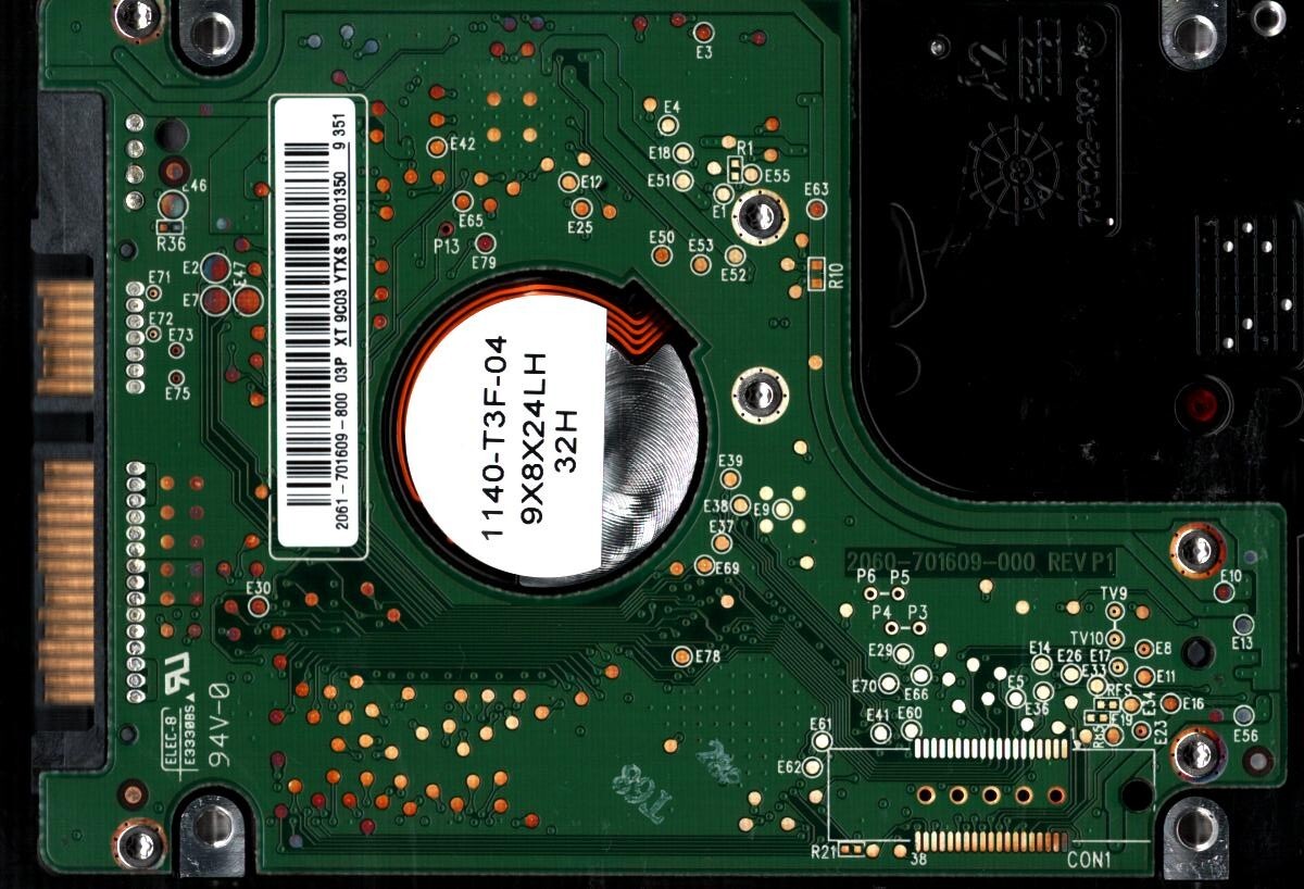 WD5000BEVT-11A03T0 S/N:WXNX DCM:HHCVJHBB WESTERN DIGITAL 500GB THAILAND FEB 2009 - Image 2