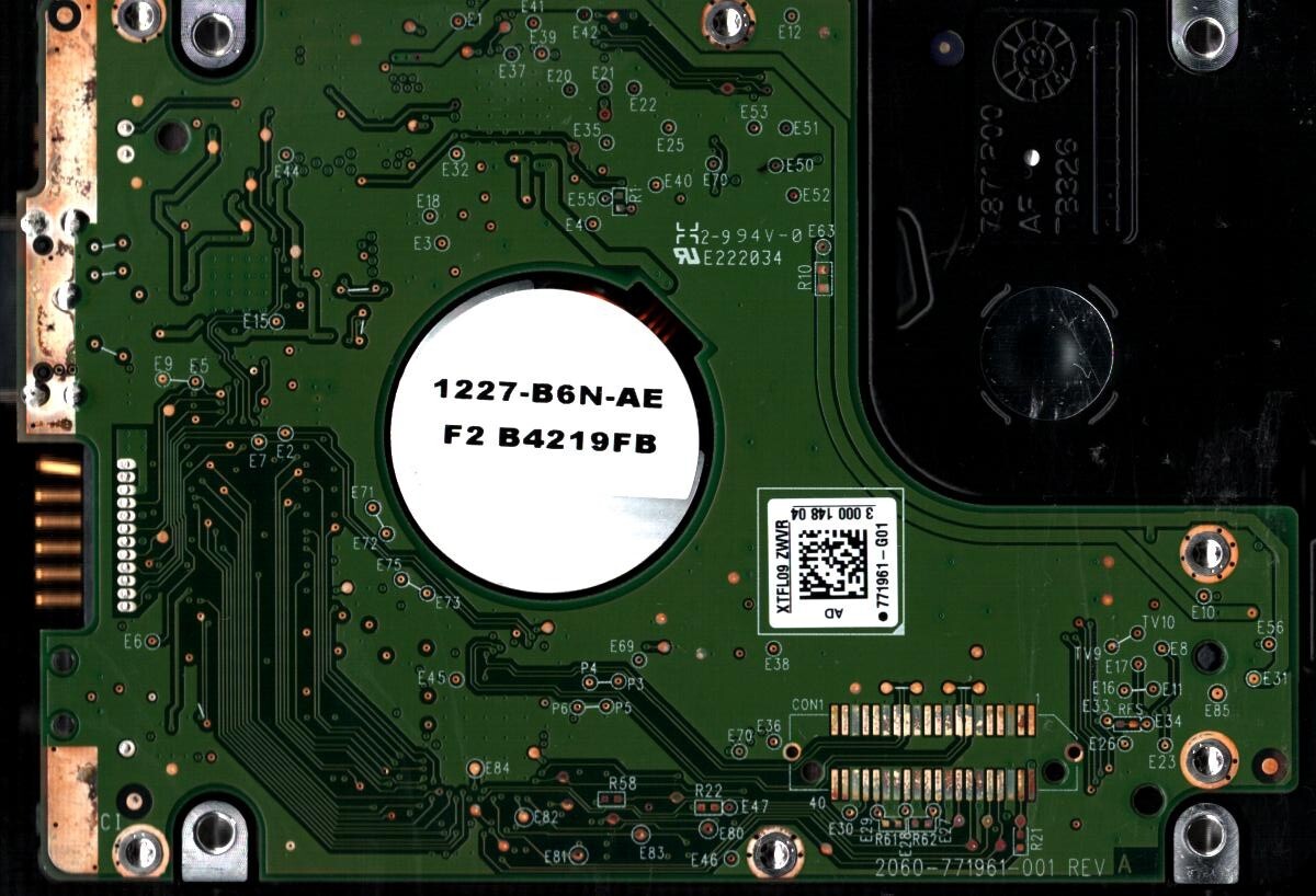 WD5000BMVW-11AJGS2 S/N:WX61 DCM:EBMTJHBB WESTERN DIGITAL 500GB THAILAND MAY 2014 - Image 2