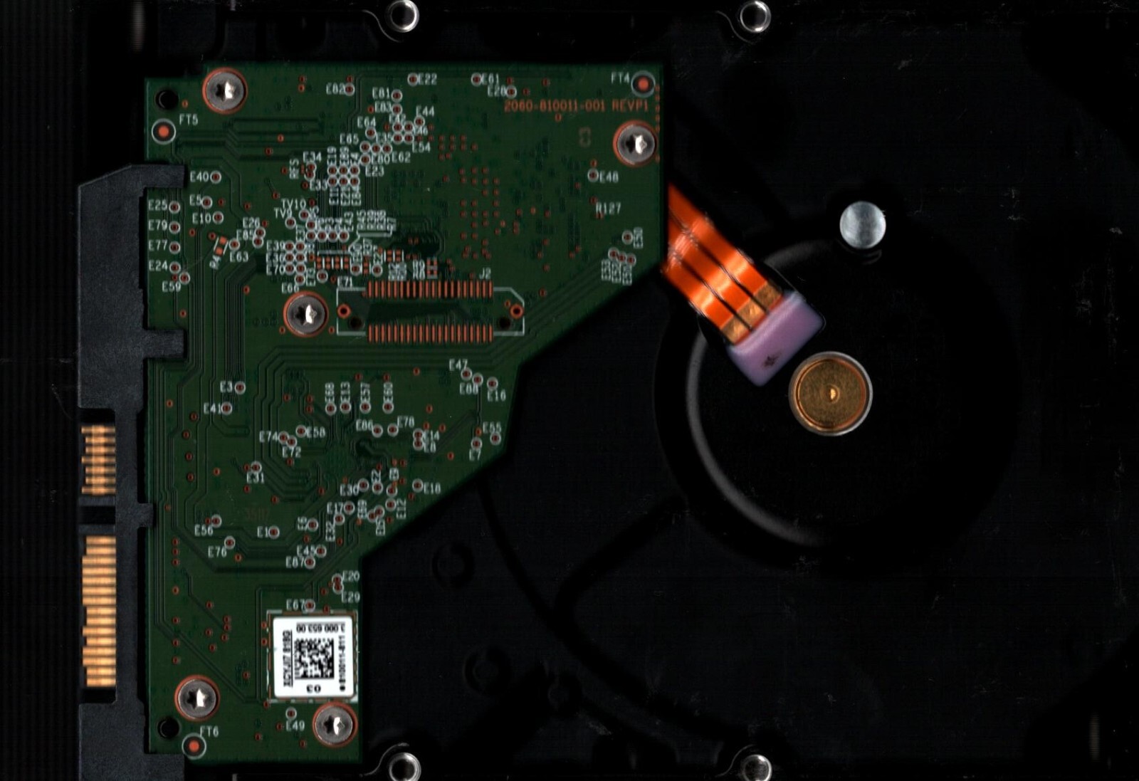 WD40EDAZ-11SLVB0 S/N: WX82D WESTERN DIGITAL 4TB THAILAND JUL 2020 - Image 2