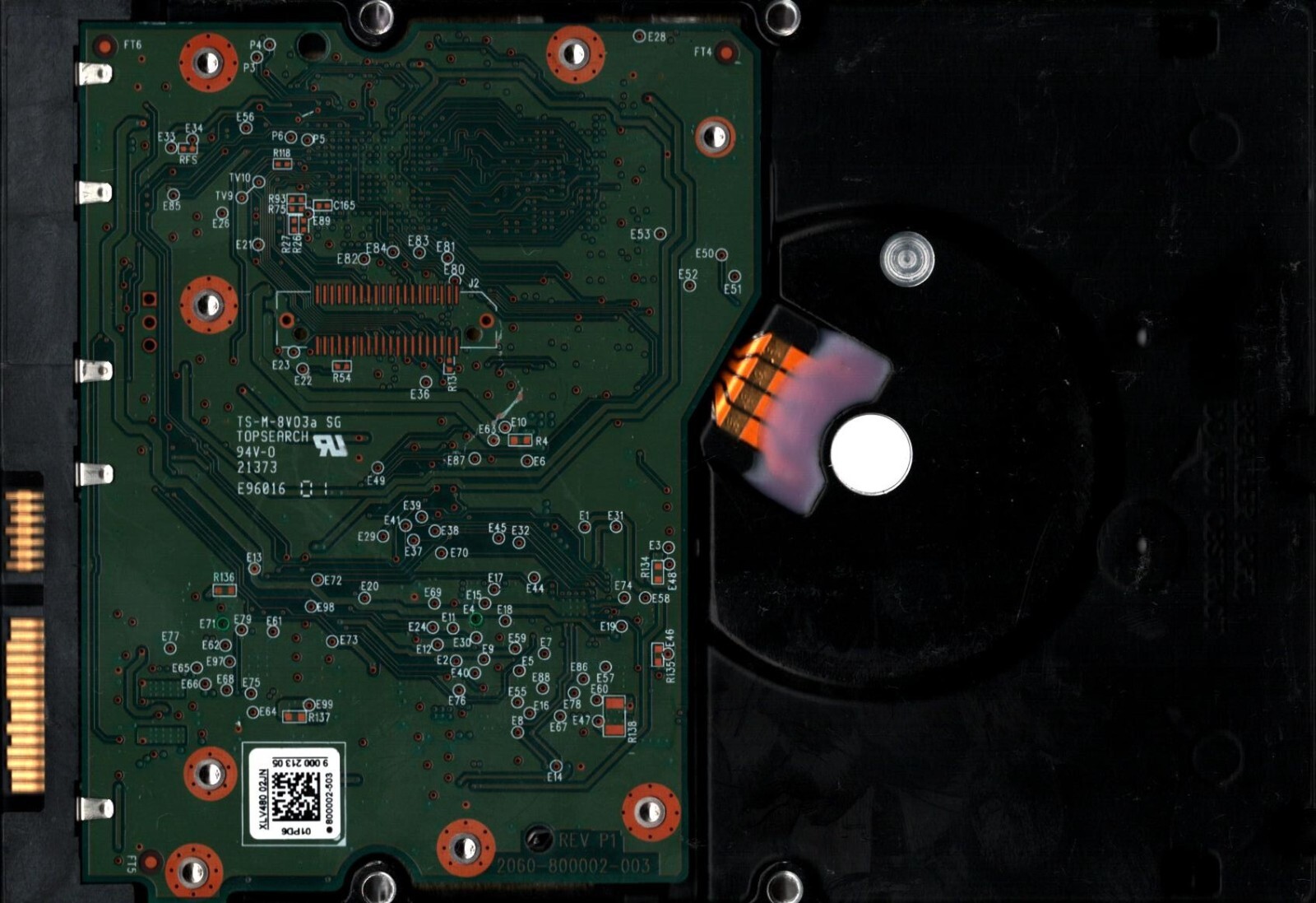 WD5001FZWX-00ZHUA0 S/N:WX21D DCM:HARCKVJMA WESTERN DIGITAL 5TB MALAYSIA AUG 2015 - Image 2