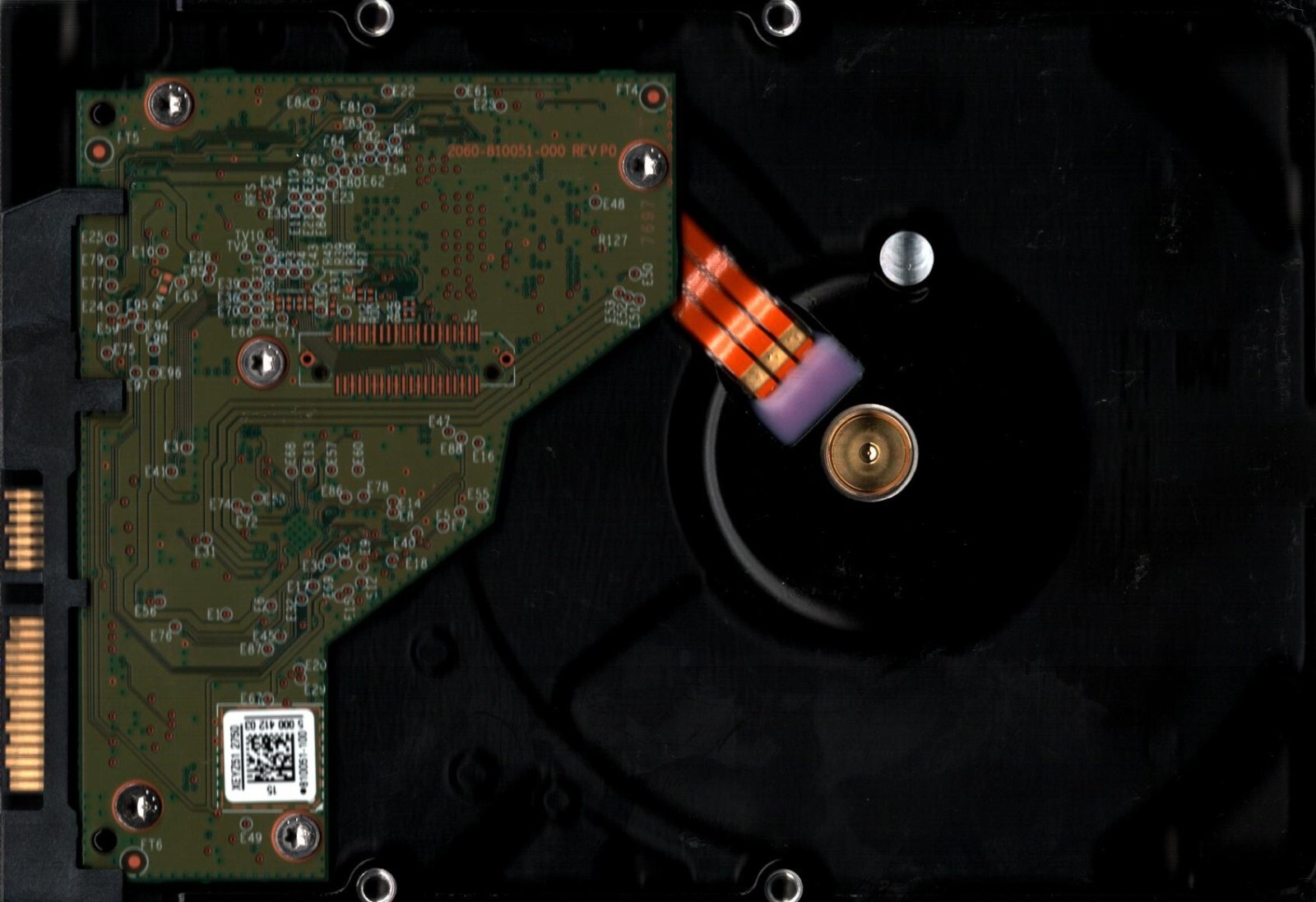 WD60EFPX-68C5ZN0 S/N: WX92D WESTERN DIGITAL 6TB THAILAND OCT 2022 - Image 2