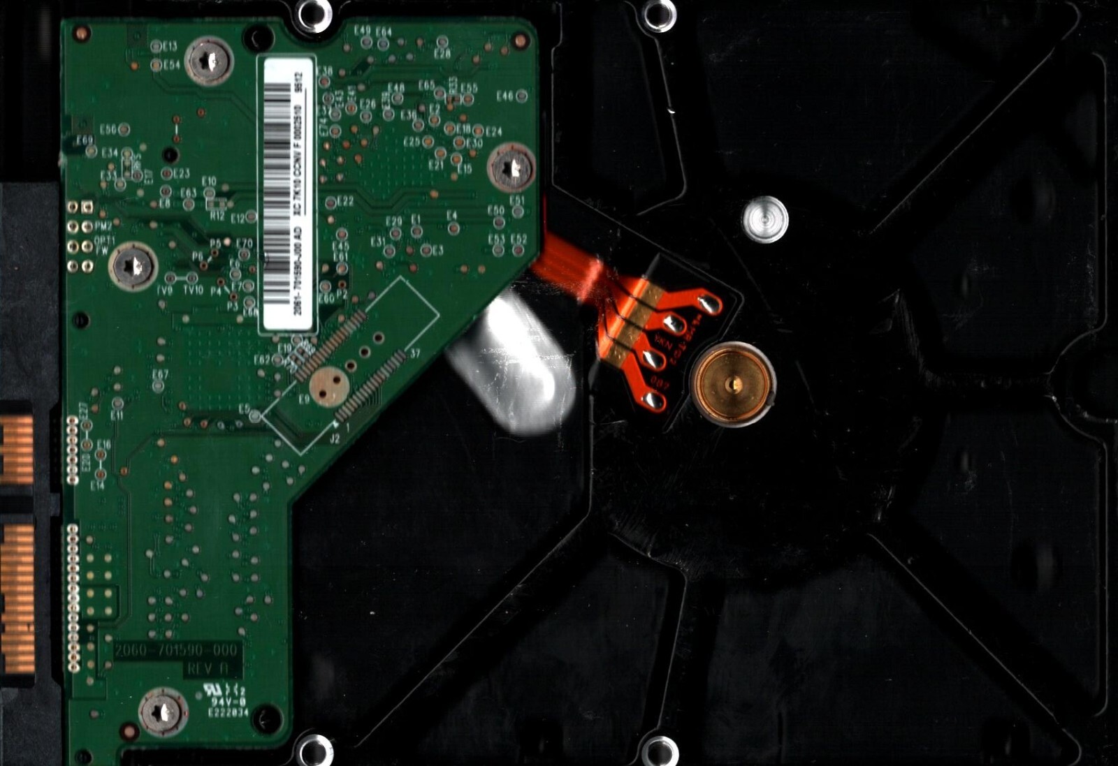 WD10EADS-65L5B1 S/N: WCAU4 DCM: HBNNNT2MAN WESTERN DIGITAL 1TB THAILAND JUN 2009 - Image 2