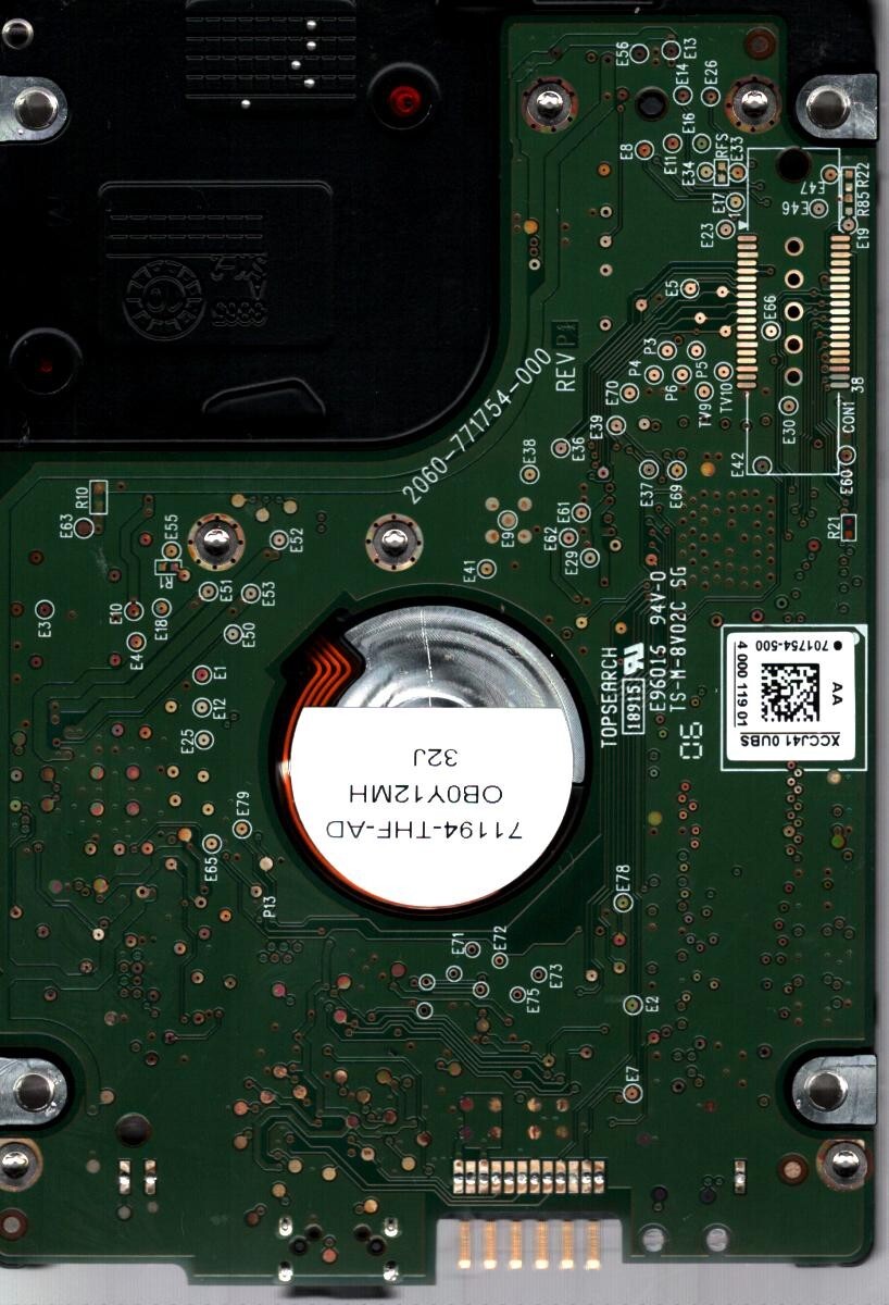 WD5000BMVV-11SXZS1 S/N:WX81A DCM:HH0TJVN WESTERN DIGITAL 500GB MALAYSIA NOV 2010 - Image 2