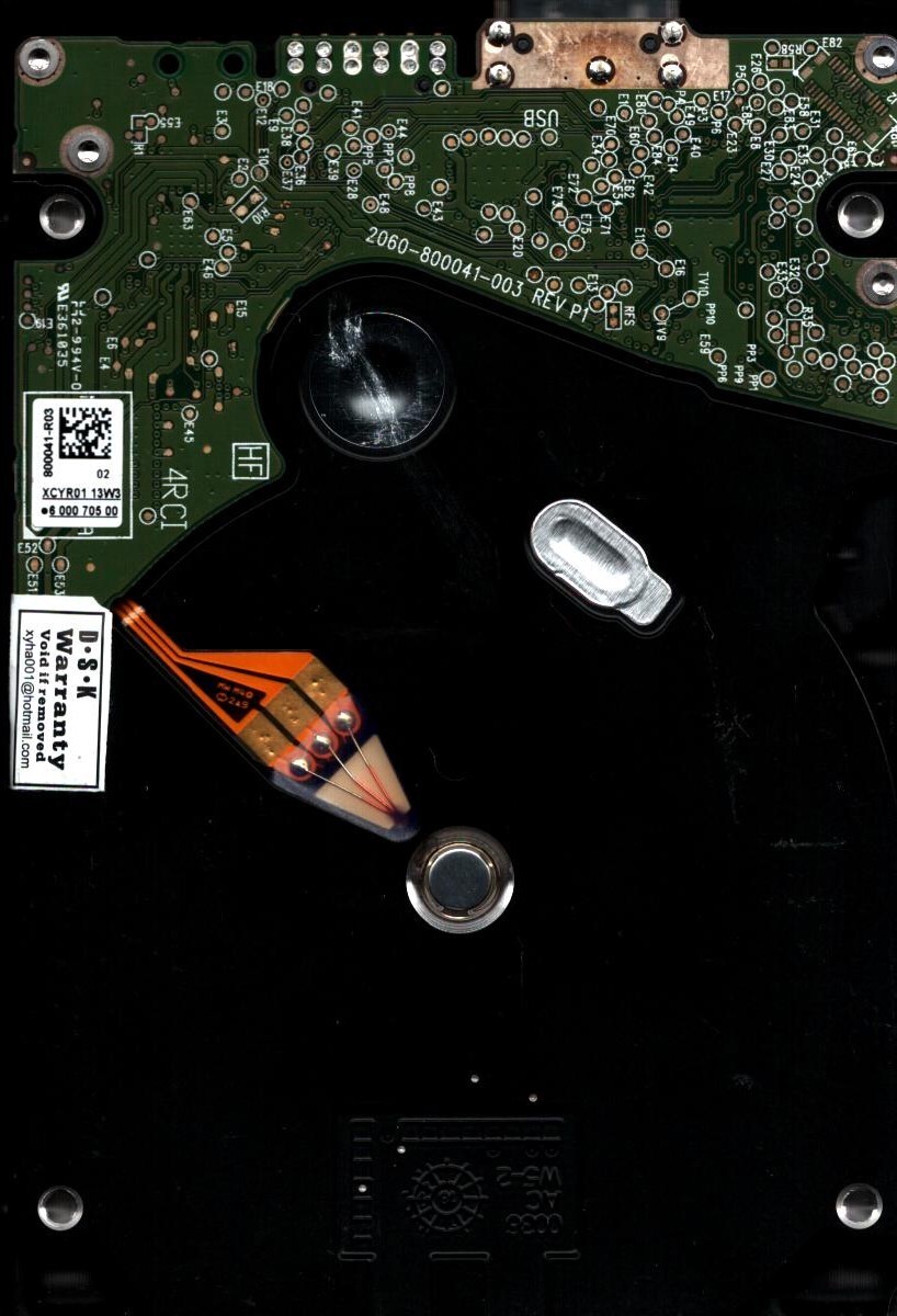 WD40NDZW-11MR8S0 S/N: WX41D WESTERN DIGITAL 4TB THAILAND AUG 2019 - Image 2