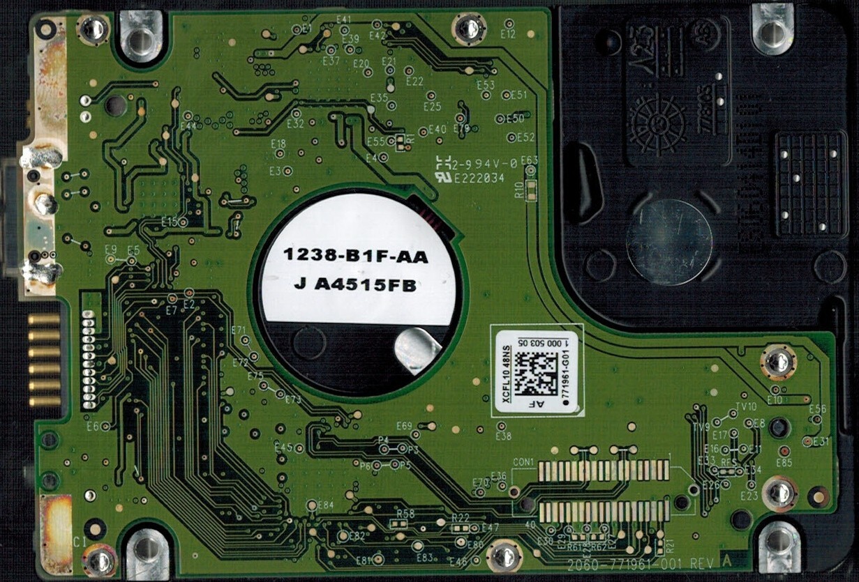 WD20NMVW-11AV3S2 S/N: WX71E DCM: EHMTJHKB WESTERN DIGITAL 2TB THAILAND JUL 2014 - Image 2