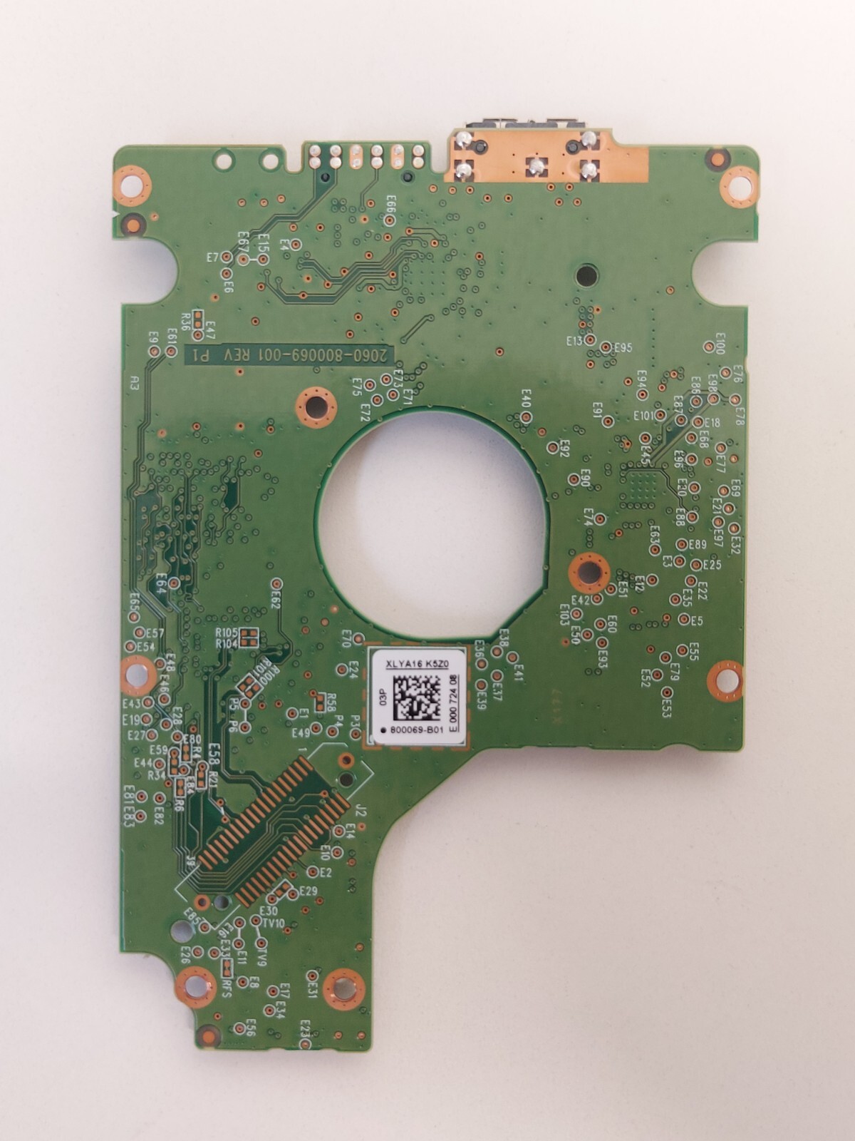 PCB from WD10SDZW-11UMGS0 2060-800069-001 REV P1 WESTERN DIGITAL 1TB - Image 2