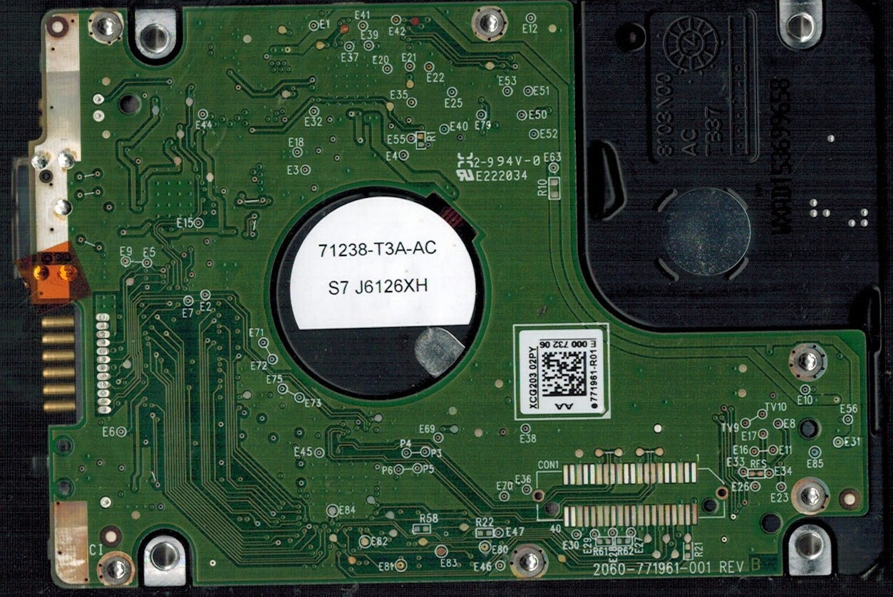 WD20NMVW-59EDZS7 S/N: WXR1A DCM: HHKTJHBB WESTERN DIGITAL 2TB THAILAND FEB 2016 - Image 2