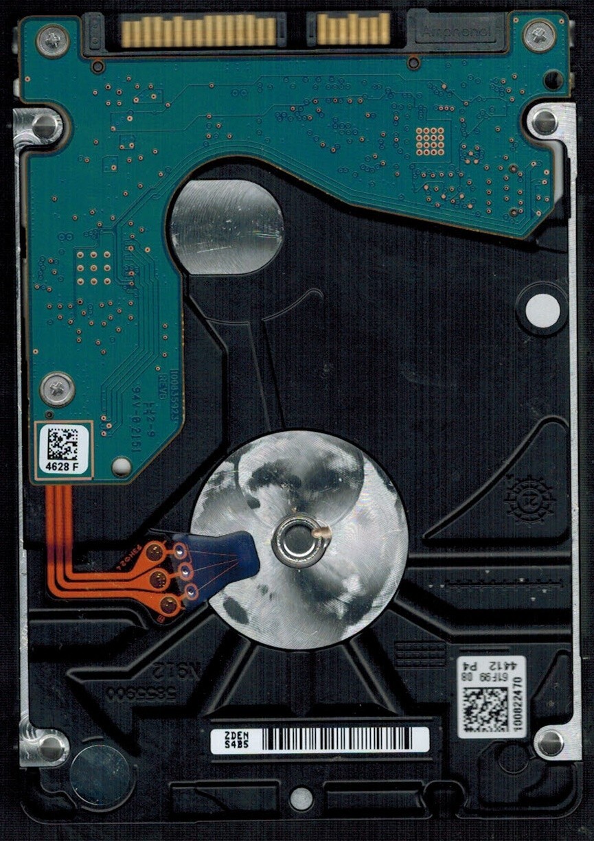 ST1000LM035 P/N: 1RK172-570 F/W: EB01 S/N: ZDEN TK 1TB APR 2022 THAILAND SEAGATE - Image 2