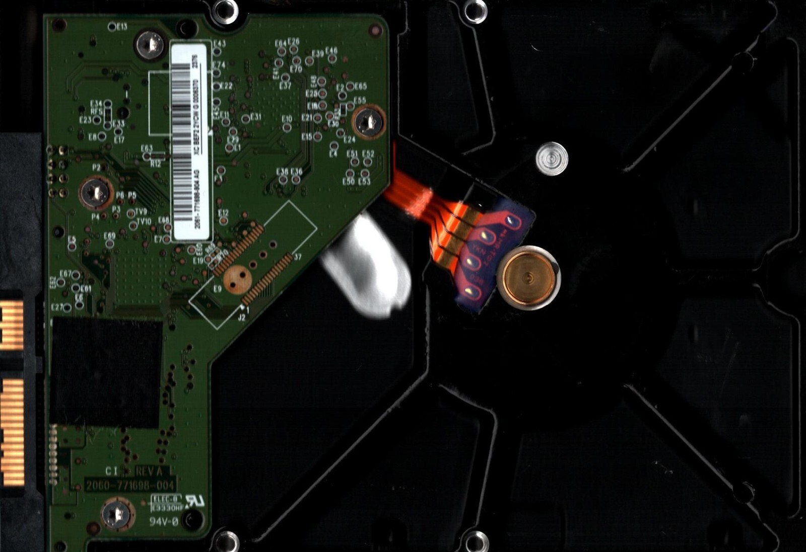 WD10EARX-00N0YB0 S/N: WMC0S DCM:HHRNNT2MBB WESTERN DIGITAL 1TB THAILAND MAR 2012 - Image 2