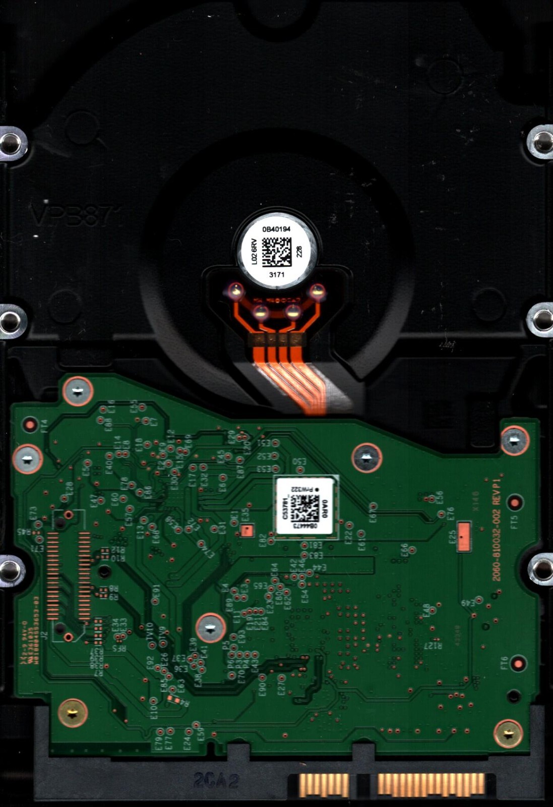 WD80EMZZ-11B4FB0 S/N: CA32V WESTERN DIGITAL 8TB THAILAND JUN 2023 - Image 2