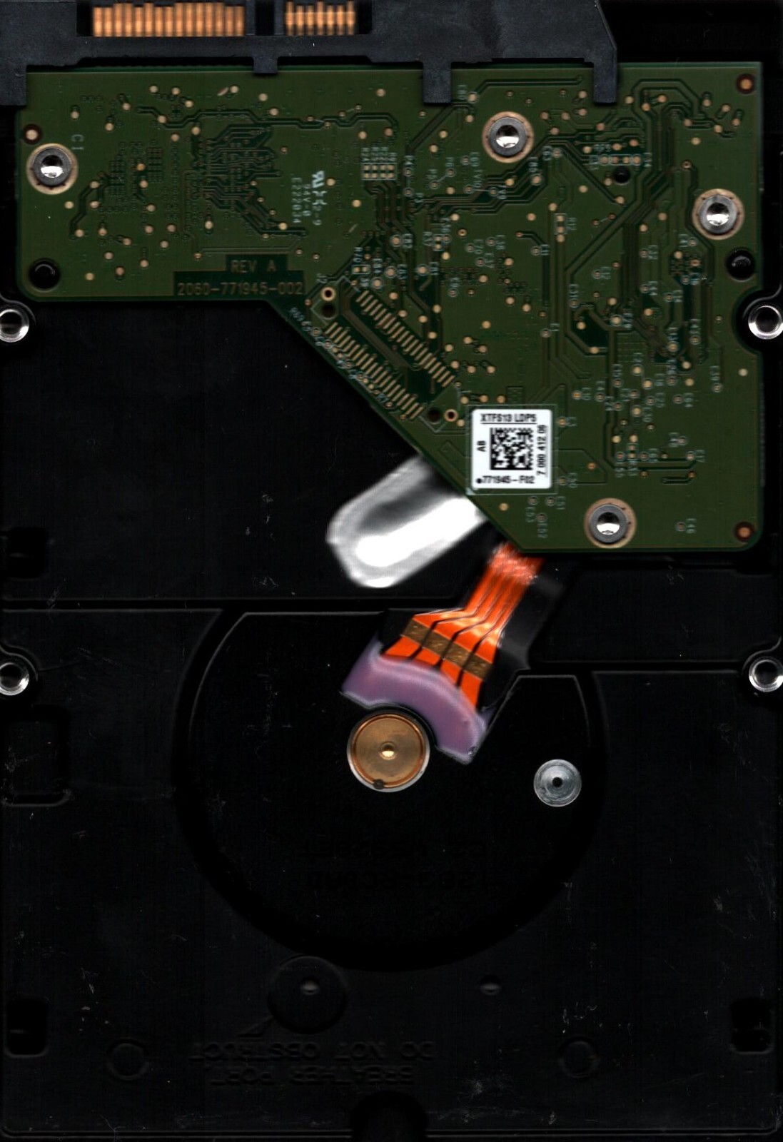 WD40EFRX-68WT0N0 S/N: WCC4E DCM: HANNNT2MA WESTERN DIGITAL 4TB THAILAND MAY 2016 - Image 2