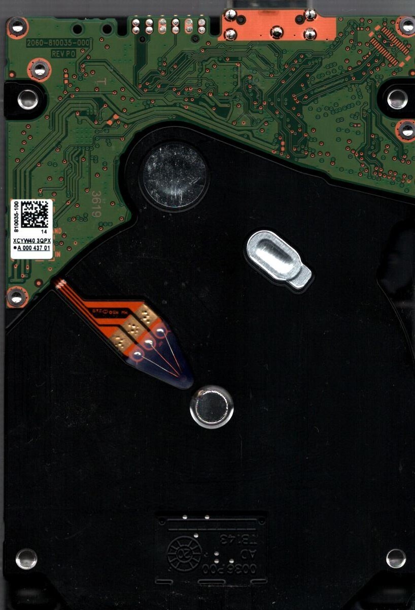 WD40NDZW-11A8JS1 S/N: WXT2E WESTERN DIGITAL 4TB THAILAND APR 2021 - Image 2